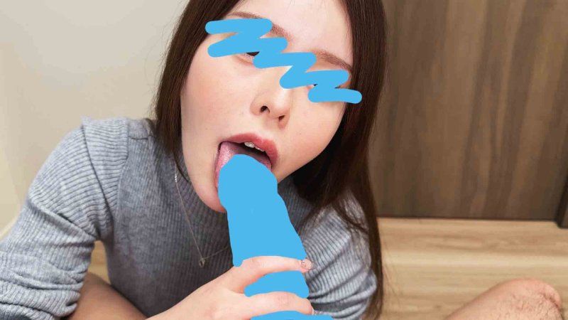 下流過頭交小妹子的真空口交精飲